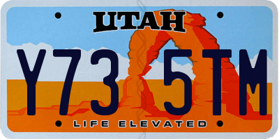 UT license plate Y735TM