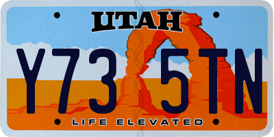 UT license plate Y735TN