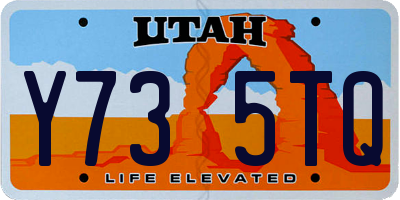 UT license plate Y735TQ