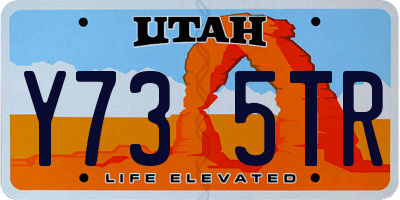 UT license plate Y735TR