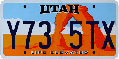 UT license plate Y735TX