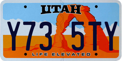 UT license plate Y735TY