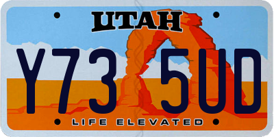 UT license plate Y735UD