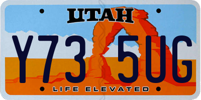 UT license plate Y735UG