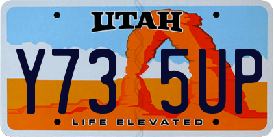 UT license plate Y735UP