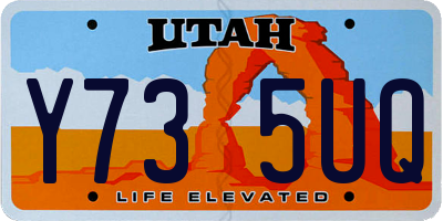 UT license plate Y735UQ