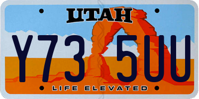 UT license plate Y735UU