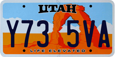 UT license plate Y735VA