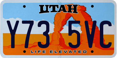 UT license plate Y735VC