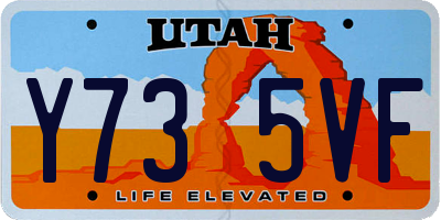 UT license plate Y735VF