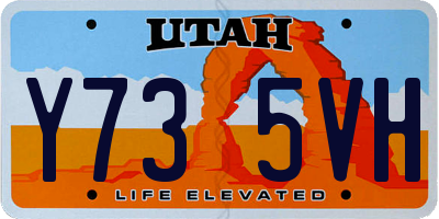 UT license plate Y735VH