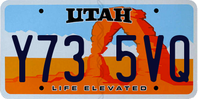 UT license plate Y735VQ