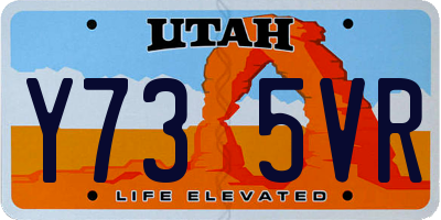 UT license plate Y735VR
