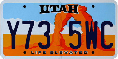 UT license plate Y735WC
