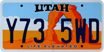 UT license plate Y735WD