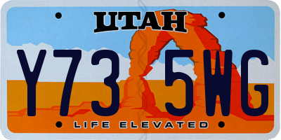 UT license plate Y735WG