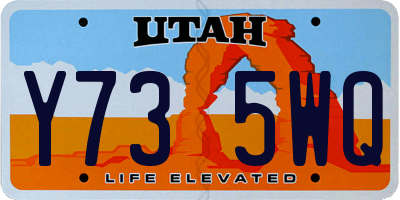 UT license plate Y735WQ