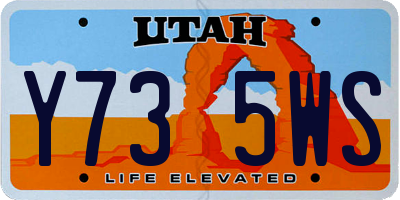 UT license plate Y735WS