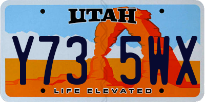 UT license plate Y735WX