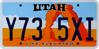 UT license plate Y735XI