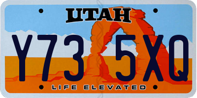 UT license plate Y735XQ