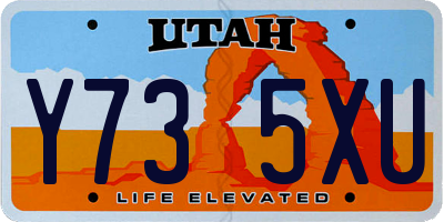 UT license plate Y735XU