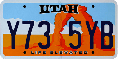 UT license plate Y735YB