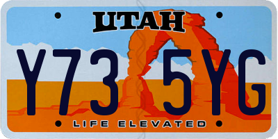 UT license plate Y735YG
