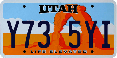 UT license plate Y735YI
