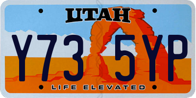 UT license plate Y735YP