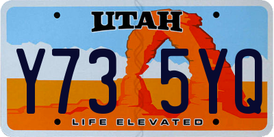 UT license plate Y735YQ