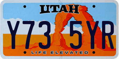 UT license plate Y735YR