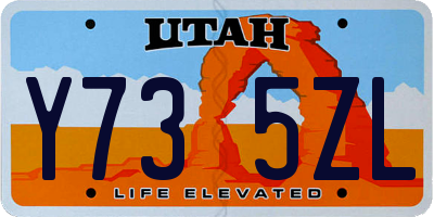 UT license plate Y735ZL