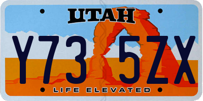 UT license plate Y735ZX