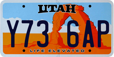 UT license plate Y736AP