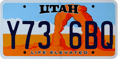 UT license plate Y736BQ