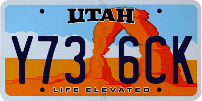 UT license plate Y736CK