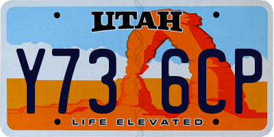 UT license plate Y736CP