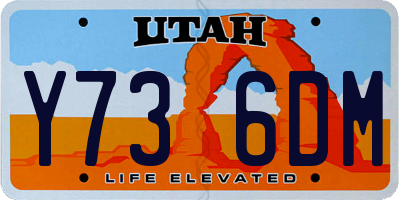 UT license plate Y736DM