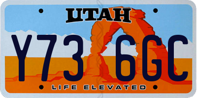 UT license plate Y736GC