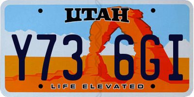 UT license plate Y736GI