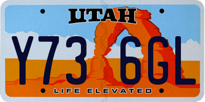 UT license plate Y736GL