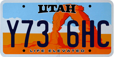 UT license plate Y736HC