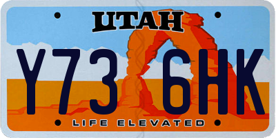 UT license plate Y736HK