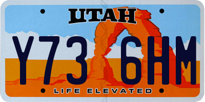 UT license plate Y736HM