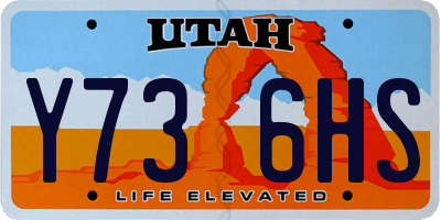 UT license plate Y736HS