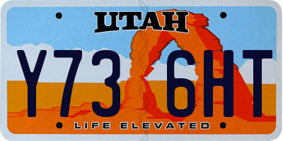 UT license plate Y736HT