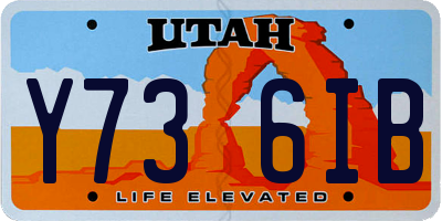 UT license plate Y736IB