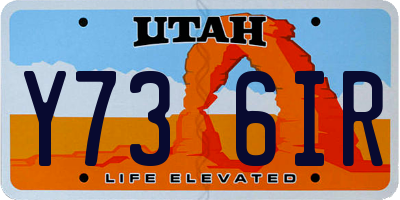 UT license plate Y736IR