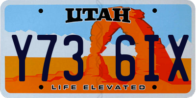 UT license plate Y736IX